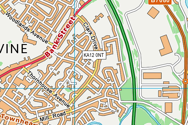 KA12 0NT map - OS VectorMap District (Ordnance Survey)