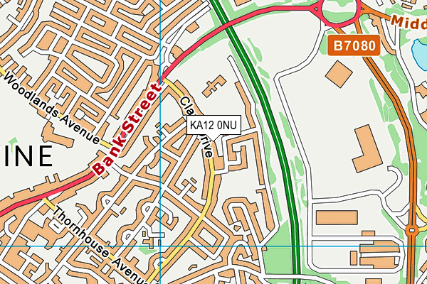 KA12 0NU map - OS VectorMap District (Ordnance Survey)