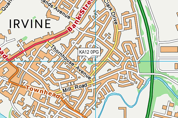 KA12 0PG map - OS VectorMap District (Ordnance Survey)