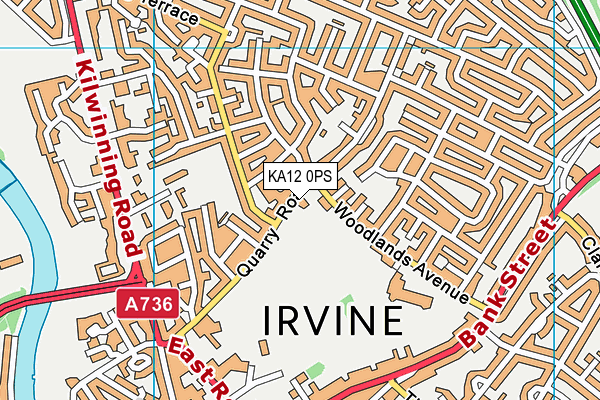 KA12 0PS map - OS VectorMap District (Ordnance Survey)