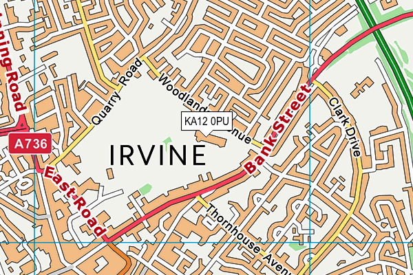 KA12 0PU map - OS VectorMap District (Ordnance Survey)