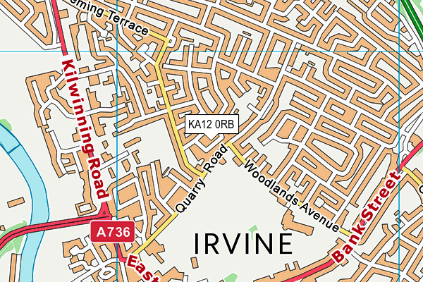 KA12 0RB map - OS VectorMap District (Ordnance Survey)