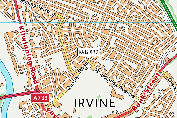 KA12 0RD map - OS VectorMap District (Ordnance Survey)