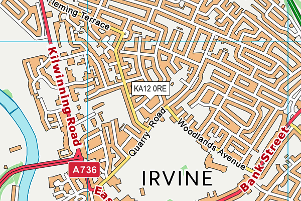 KA12 0RE map - OS VectorMap District (Ordnance Survey)