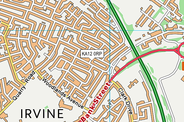KA12 0RP map - OS VectorMap District (Ordnance Survey)