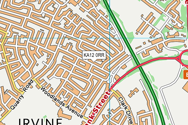 KA12 0RR map - OS VectorMap District (Ordnance Survey)