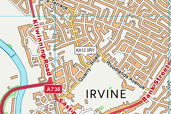 KA12 0RY map - OS VectorMap District (Ordnance Survey)