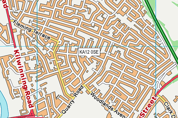 KA12 0SE map - OS VectorMap District (Ordnance Survey)