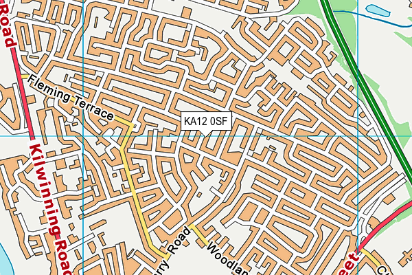 KA12 0SF map - OS VectorMap District (Ordnance Survey)