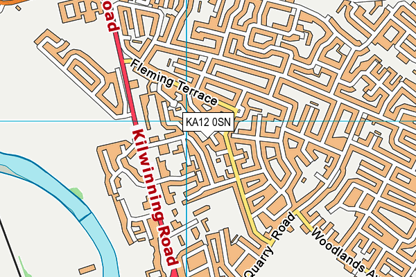 KA12 0SN map - OS VectorMap District (Ordnance Survey)