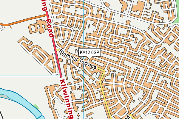 KA12 0SP map - OS VectorMap District (Ordnance Survey)