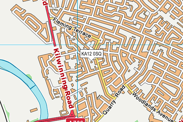 KA12 0SQ map - OS VectorMap District (Ordnance Survey)