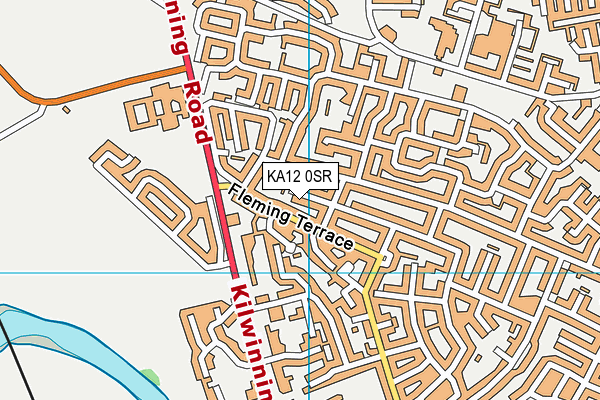 KA12 0SR map - OS VectorMap District (Ordnance Survey)