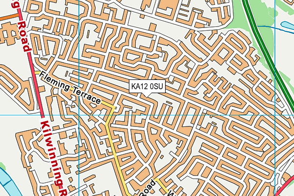 KA12 0SU map - OS VectorMap District (Ordnance Survey)