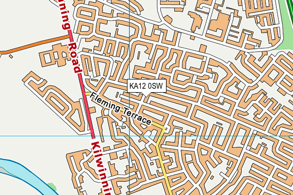 KA12 0SW map - OS VectorMap District (Ordnance Survey)