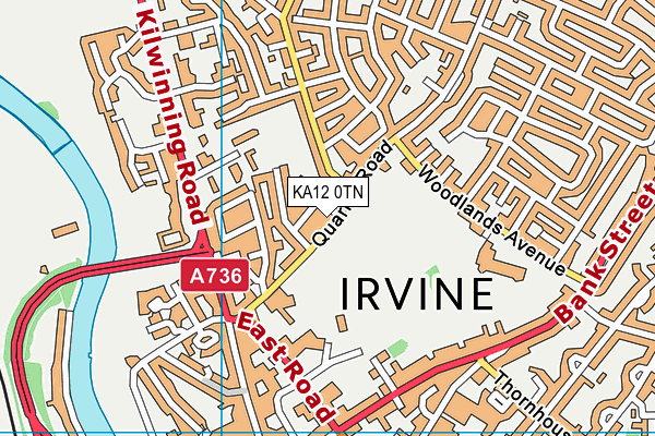 KA12 0TN map - OS VectorMap District (Ordnance Survey)