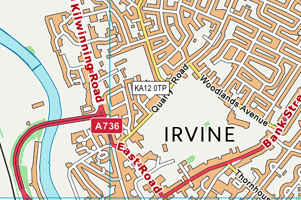 KA12 0TP map - OS VectorMap District (Ordnance Survey)