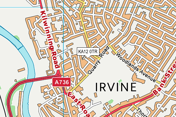 KA12 0TR map - OS VectorMap District (Ordnance Survey)