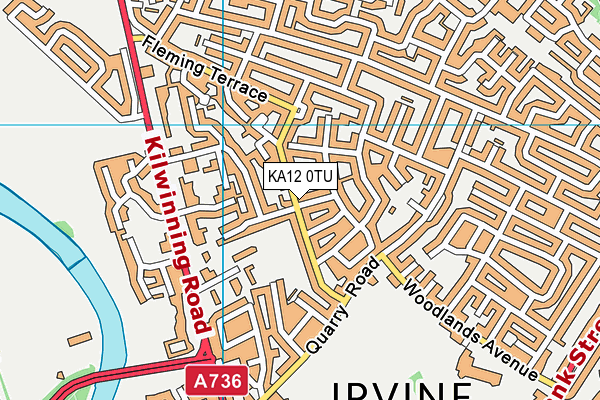 KA12 0TU map - OS VectorMap District (Ordnance Survey)