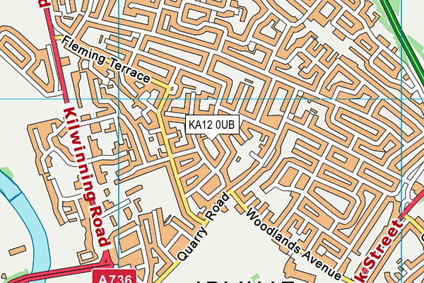 KA12 0UB map - OS VectorMap District (Ordnance Survey)