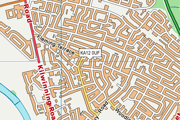 KA12 0UF map - OS VectorMap District (Ordnance Survey)