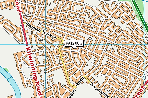 KA12 0UG map - OS VectorMap District (Ordnance Survey)