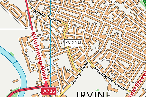 KA12 0UJ map - OS VectorMap District (Ordnance Survey)