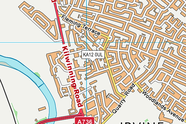 KA12 0UL map - OS VectorMap District (Ordnance Survey)