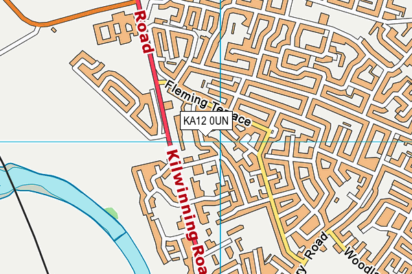 KA12 0UN map - OS VectorMap District (Ordnance Survey)