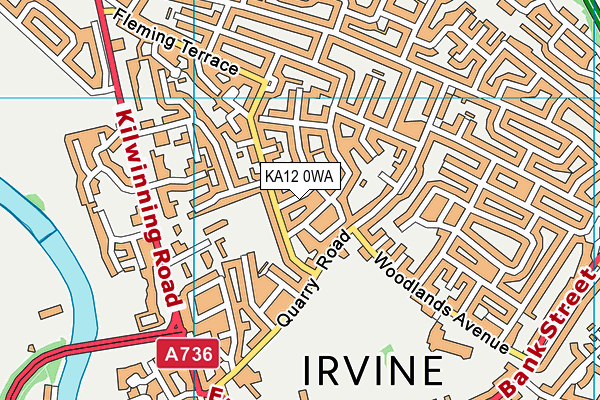 KA12 0WA map - OS VectorMap District (Ordnance Survey)