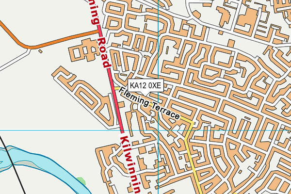 KA12 0XE map - OS VectorMap District (Ordnance Survey)