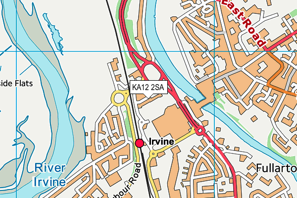 KA12 2SA map - OS VectorMap District (Ordnance Survey)