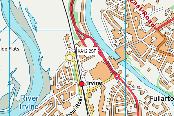 KA12 2SF map - OS VectorMap District (Ordnance Survey)