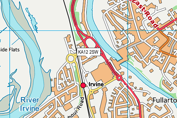 KA12 2SW map - OS VectorMap District (Ordnance Survey)