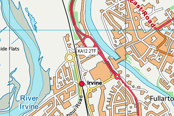 KA12 2TF map - OS VectorMap District (Ordnance Survey)
