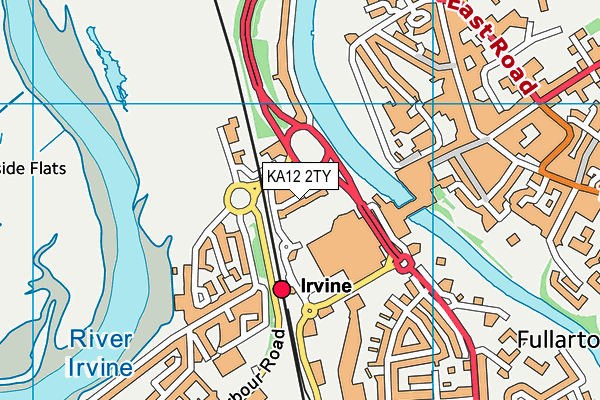 KA12 2TY map - OS VectorMap District (Ordnance Survey)