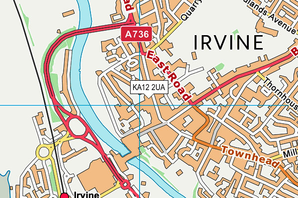 KA12 2UA map - OS VectorMap District (Ordnance Survey)