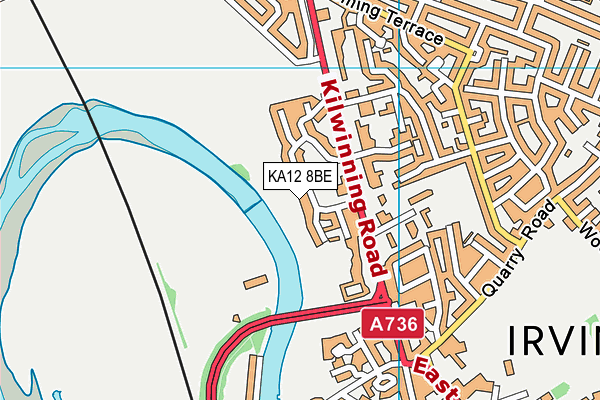 KA12 8BE map - OS VectorMap District (Ordnance Survey)