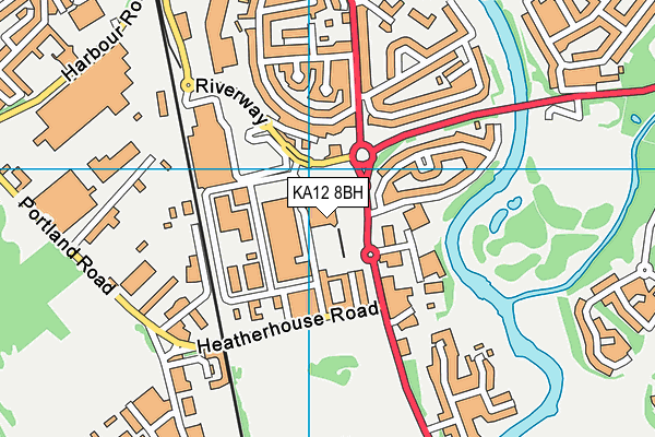 KA12 8BH map - OS VectorMap District (Ordnance Survey)