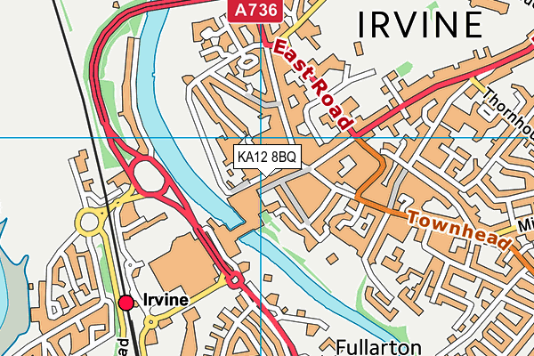 KA12 8BQ map - OS VectorMap District (Ordnance Survey)