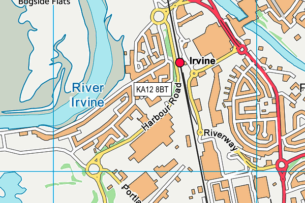 KA12 8BT map - OS VectorMap District (Ordnance Survey)