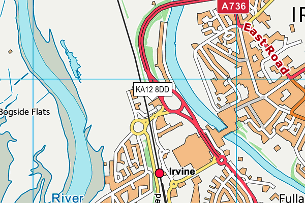 KA12 8DD map - OS VectorMap District (Ordnance Survey)