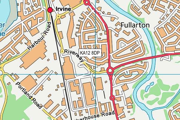 KA12 8DP map - OS VectorMap District (Ordnance Survey)