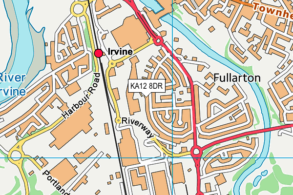 KA12 8DR map - OS VectorMap District (Ordnance Survey)