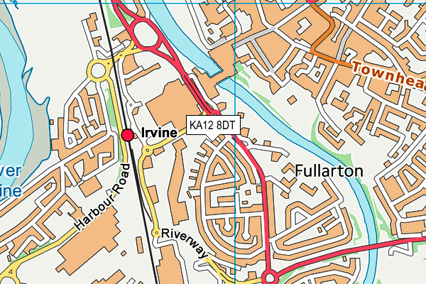 KA12 8DT map - OS VectorMap District (Ordnance Survey)