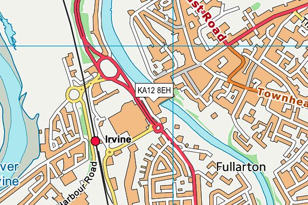 KA12 8EH map - OS VectorMap District (Ordnance Survey)