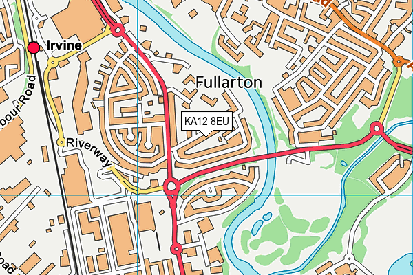 KA12 8EU map - OS VectorMap District (Ordnance Survey)