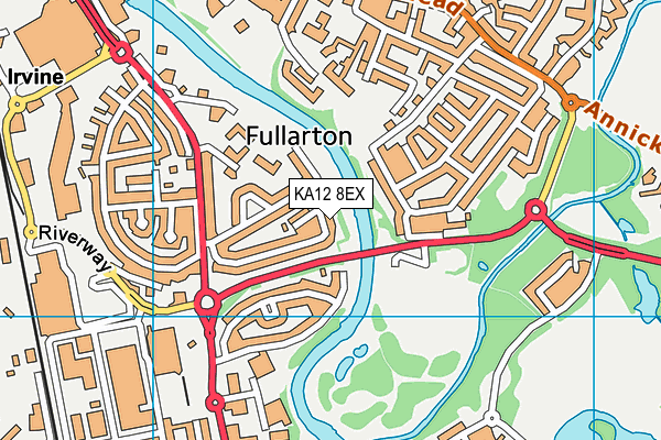 KA12 8EX map - OS VectorMap District (Ordnance Survey)