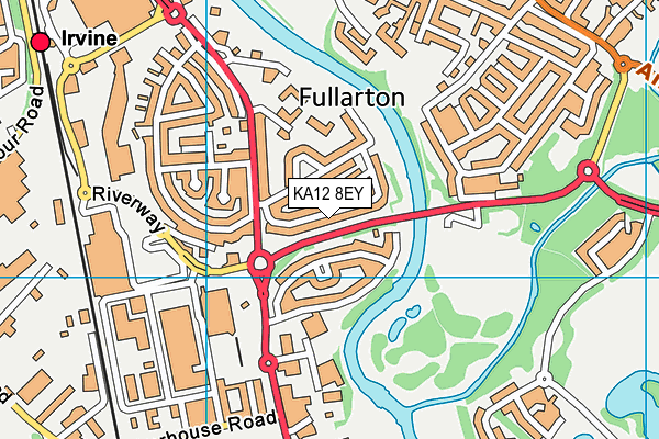 KA12 8EY map - OS VectorMap District (Ordnance Survey)