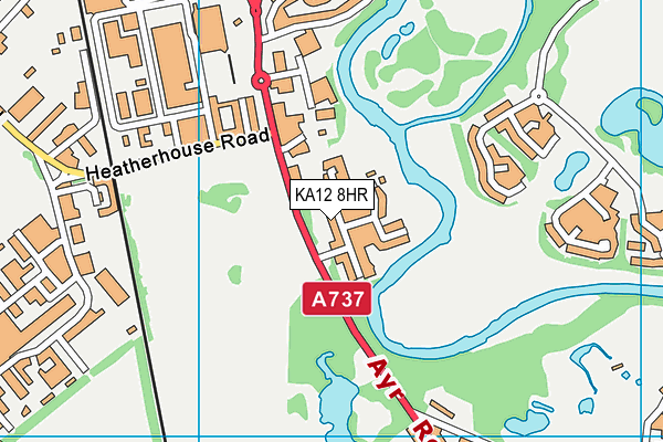 KA12 8HR map - OS VectorMap District (Ordnance Survey)